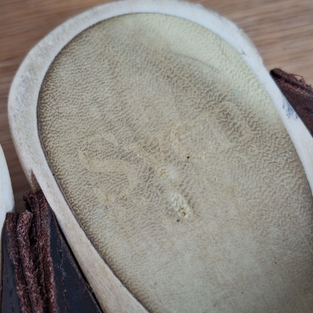 Sven Women's EU 40 Slip-On Suede Clogs Brown Leaf Punch Detail Leather Lined - Picture 11 of 13